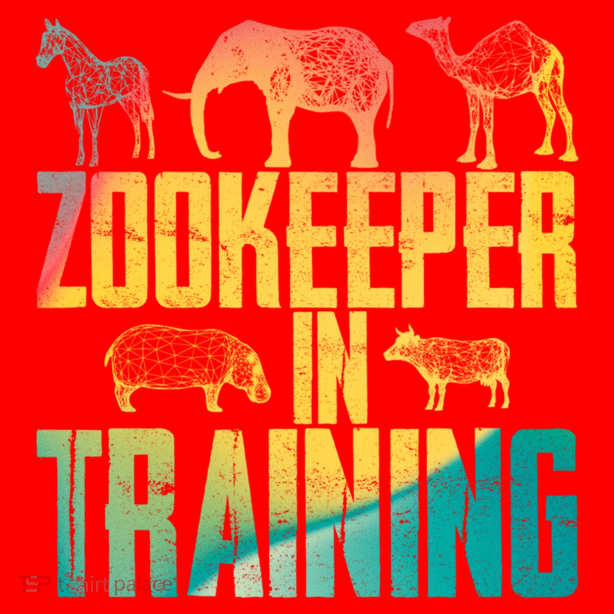 Funny Zookeepping Zookeeper Job Keeping Gift Zoo Keeper In Training Santa Hat