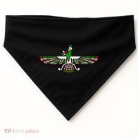 Faravahar Zarathustra Zoroastrian Farohar Iran Flag USA-Made Doggie Bandana thumb 0
