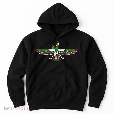 Faravahar Zarathustra Zoroastrian Farohar Iran Flag Hoodie