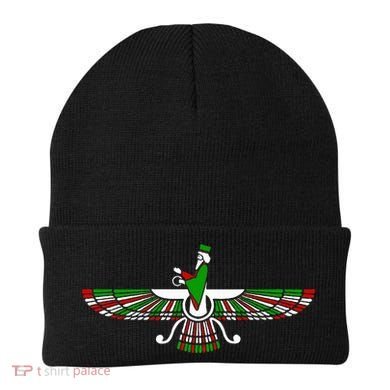 Faravahar Zarathustra Zoroastrian Farohar Iran Flag Beanie
