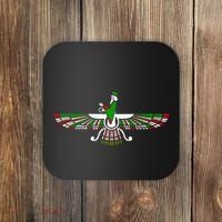 Faravahar Zarathustra Zoroastrian Farohar Iran Flag Coaster thumb 0