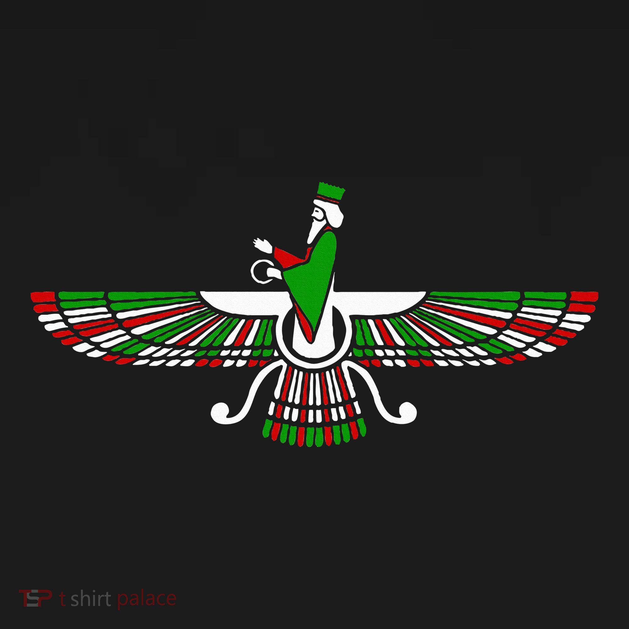 Faravahar Zarathustra Zoroastrian Farohar Iran Flag Women's Hoodie