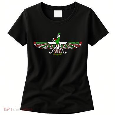 Faravahar Zarathustra Zoroastrian Farohar Iran Flag Women's T-Shirt