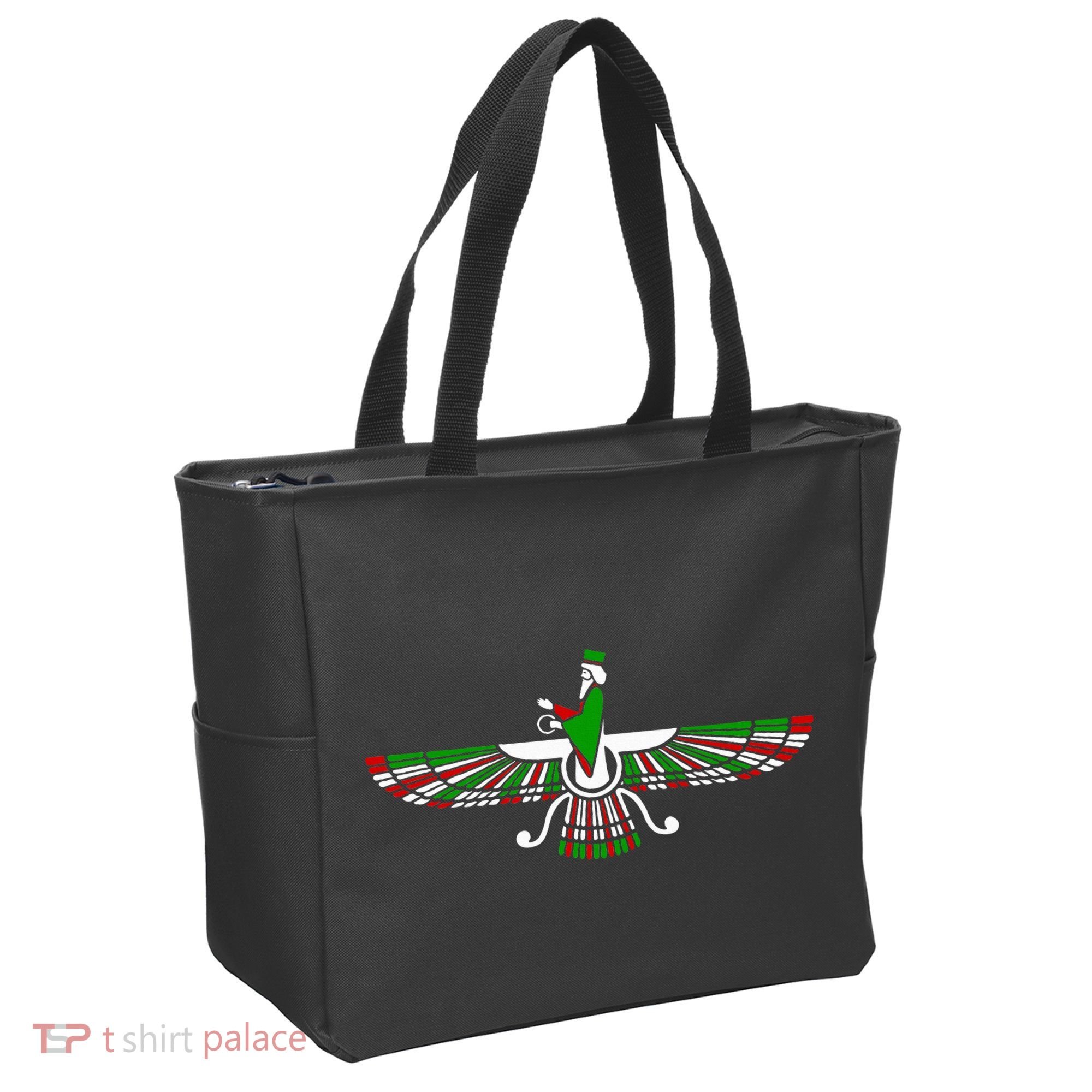 Faravahar Zarathustra Zoroastrian Farohar Iran Flag Tote Bag
