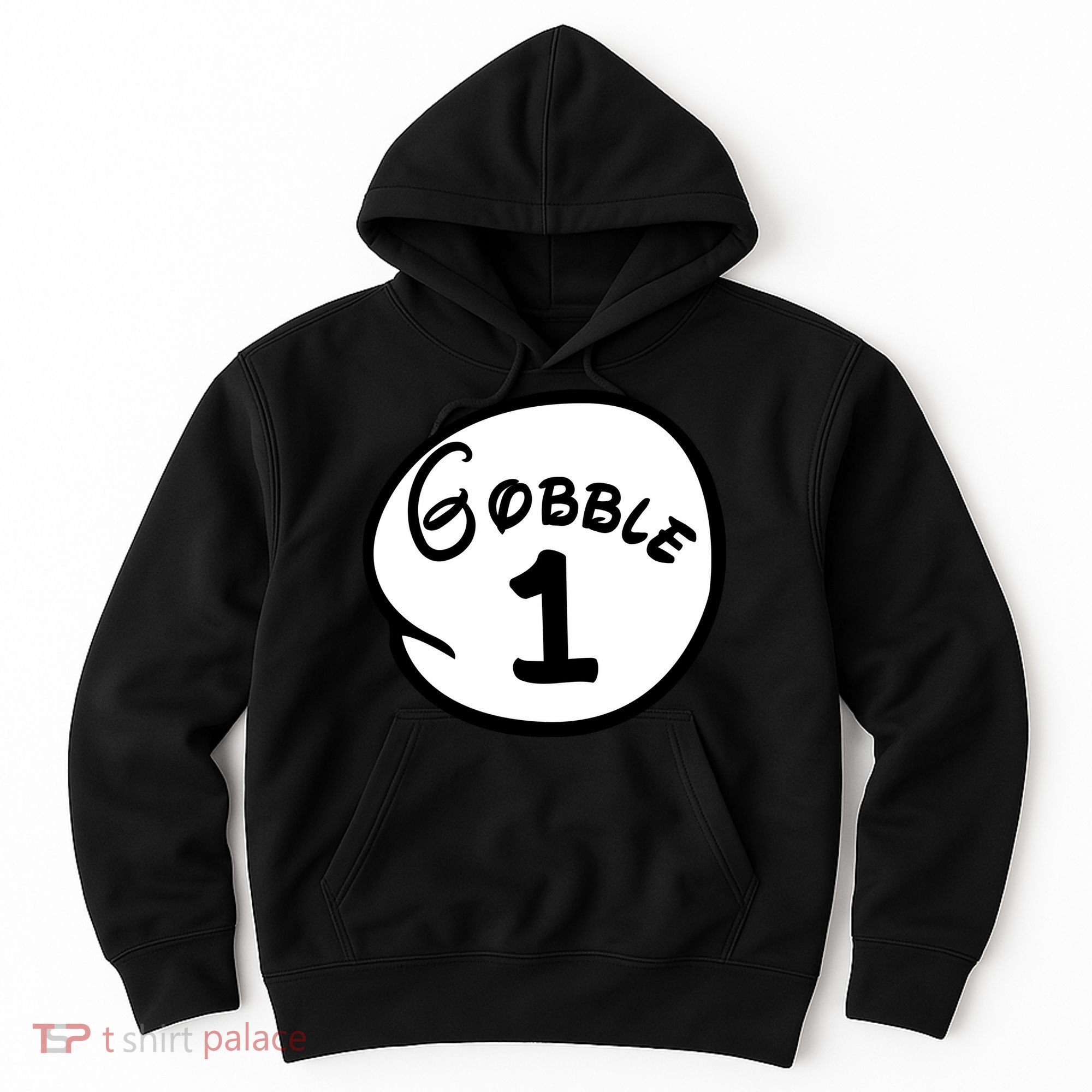Gobble 1 2 3 Funny Thanksgiving Matching Hoodie