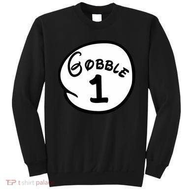 Gobble 1 2 3 Funny Thanksgiving Matching Sweatshirt