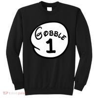 Gobble 1 2 3 Funny Thanksgiving Matching Sweatshirt thumb 0