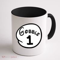 Gobble 1 2 3 Funny Thanksgiving Matching Coffee Mug thumb 1