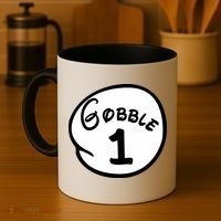 Gobble 1 2 3 Funny Thanksgiving Matching Coffee Mug thumb 4