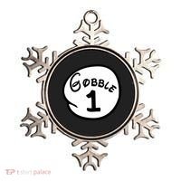 Gobble 1 2 3 Funny Thanksgiving Matching Ornament thumb 0