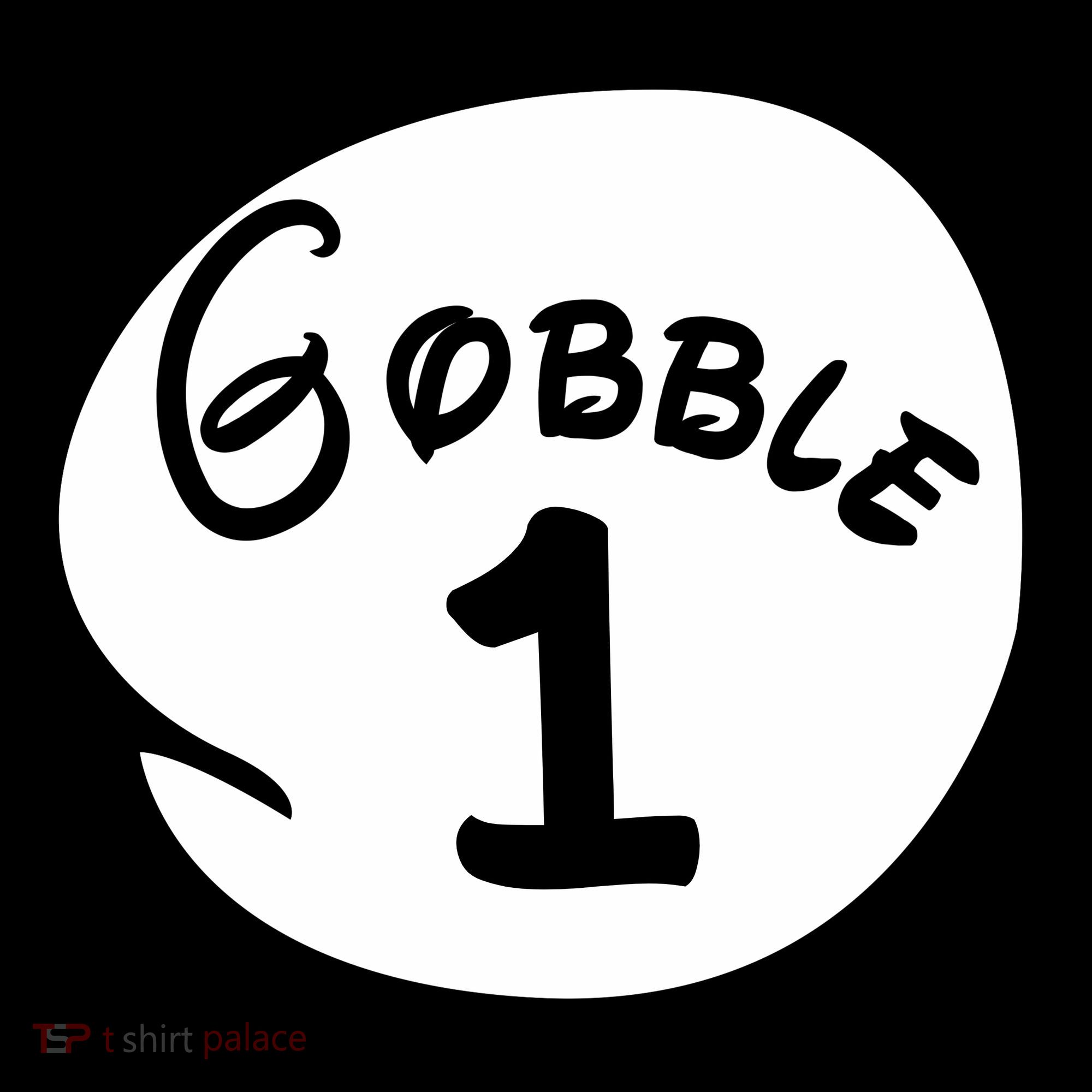 Gobble 1 2 3 Funny Thanksgiving Matching Ornament