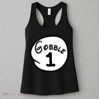 Gobble 1 2 3 Funny Thanksgiving Matching Women's Tank Top thumb 3