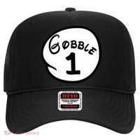 Gobble 1 2 3 Funny Thanksgiving Matching Hat thumb 0