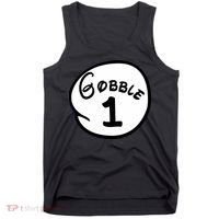 Gobble 1 2 3 Funny Thanksgiving Matching Tank Top thumb 0