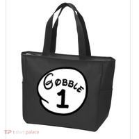 Gobble 1 2 3 Funny Thanksgiving Matching Tote Bag thumb 3