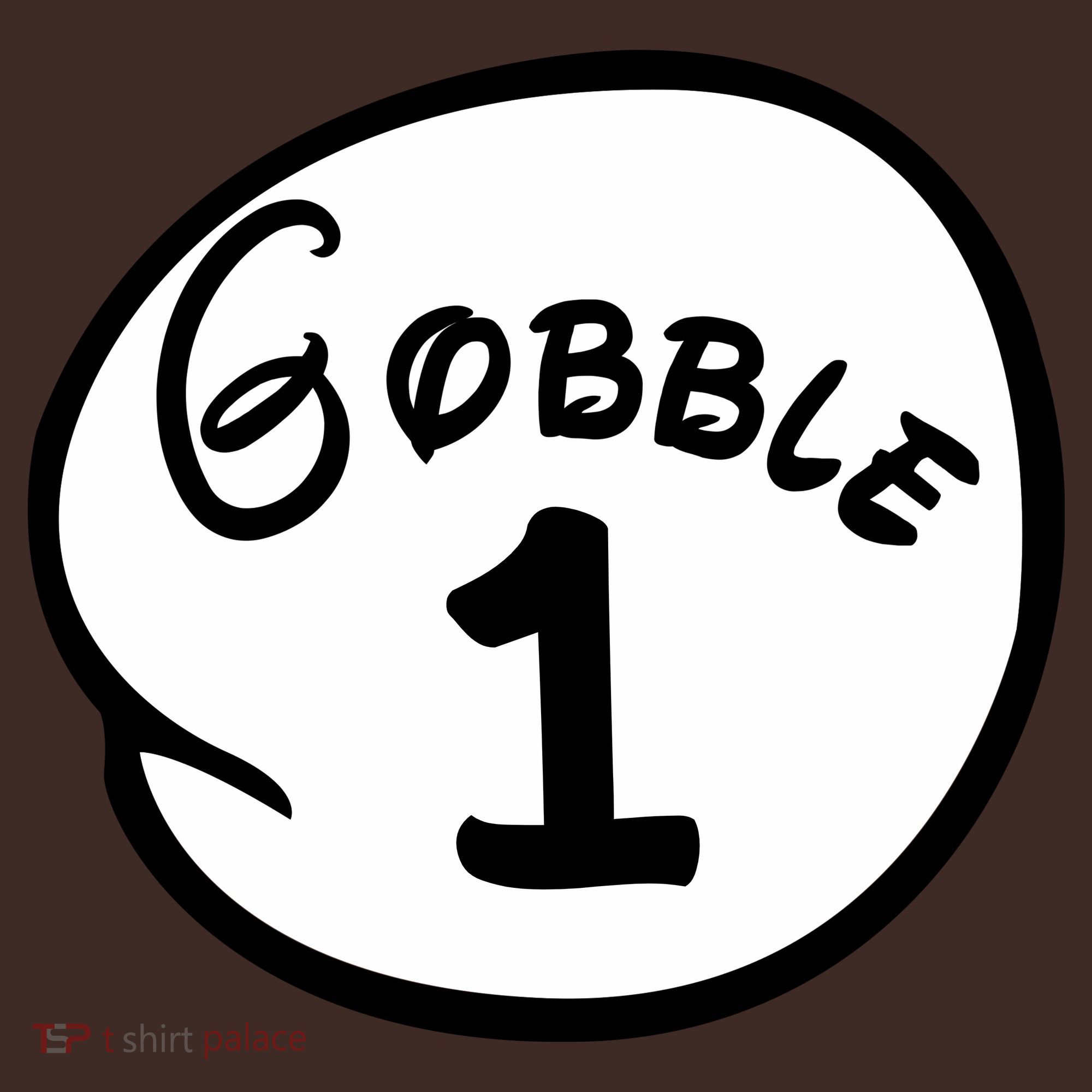 Gobble 1 2 3 Funny Thanksgiving Matching Apron