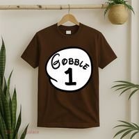 Gobble 1 2 3 Funny Thanksgiving Matching T-Shirt thumb 2