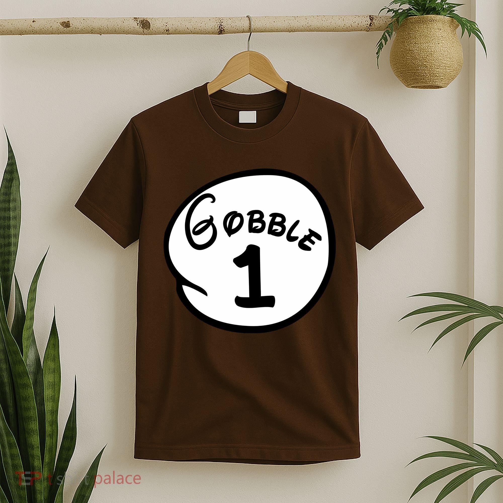 Gobble 1 2 3 Funny Thanksgiving Matching T-Shirt
