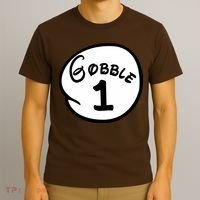 Gobble 1 2 3 Funny Thanksgiving Matching T-Shirt thumb 3