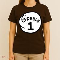 Gobble 1 2 3 Funny Thanksgiving Matching T-Shirt thumb 4