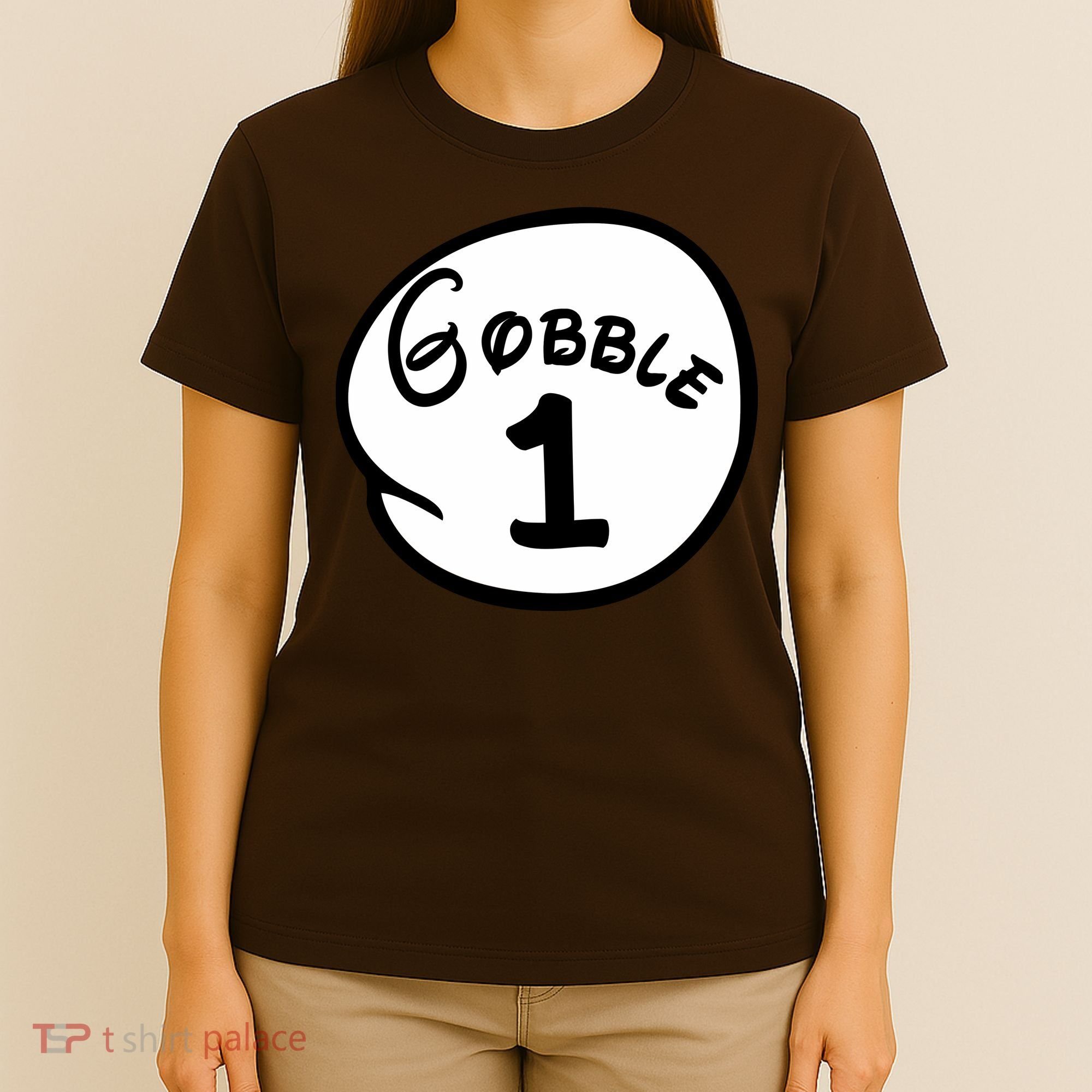 Gobble 1 2 3 Funny Thanksgiving Matching T-Shirt