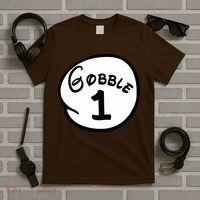 Gobble 1 2 3 Funny Thanksgiving Matching T-Shirt thumb 5