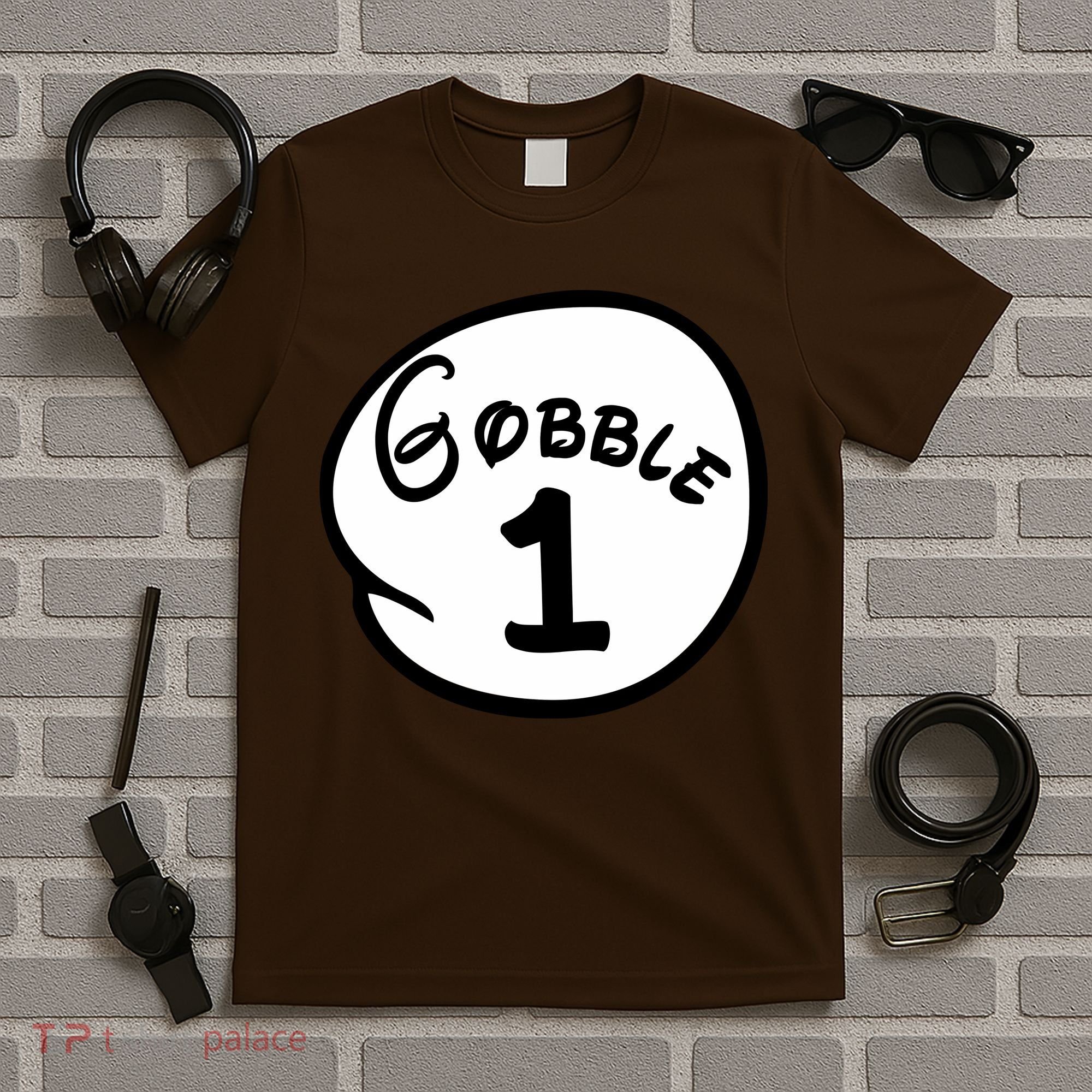 Gobble 1 2 3 Funny Thanksgiving Matching T-Shirt