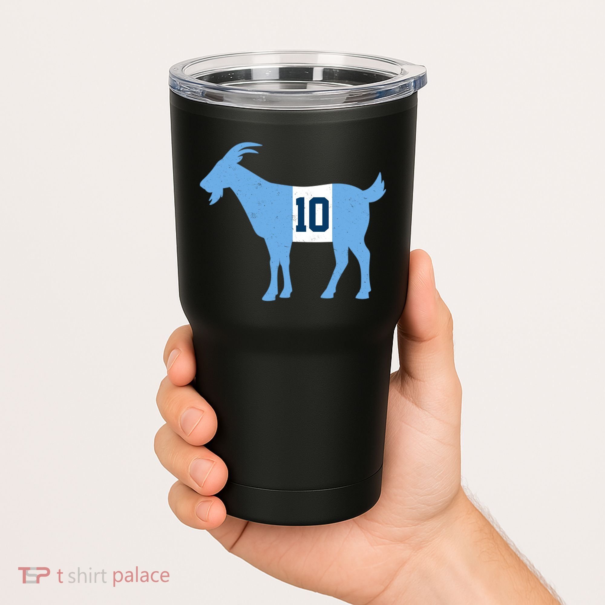 Messi Goat #10 Argentina Soccer Tumbler