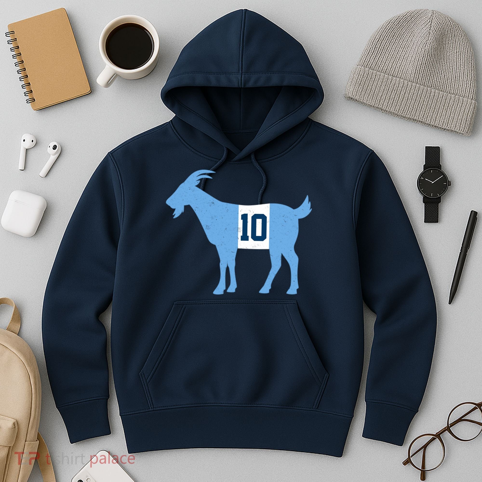 Messi Goat #10 Argentina Soccer Hoodie