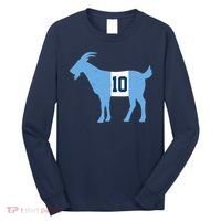 Messi Goat #10 Argentina Soccer Long Sleeve Shirt thumb 0