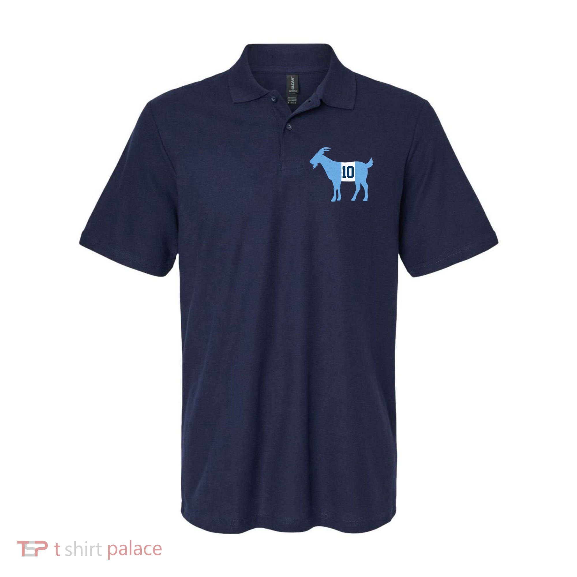 Messi Goat #10 Argentina Soccer Polo