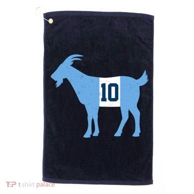 Messi Goat #10 Argentina Soccer Golf Towel