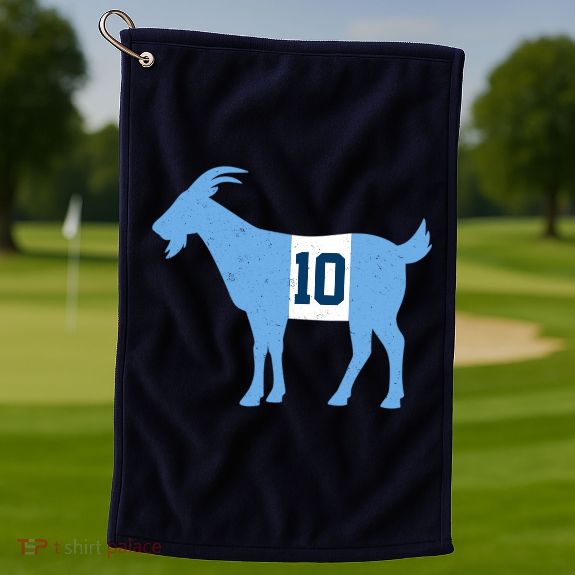 Messi Goat #10 Argentina Soccer Golf Towel