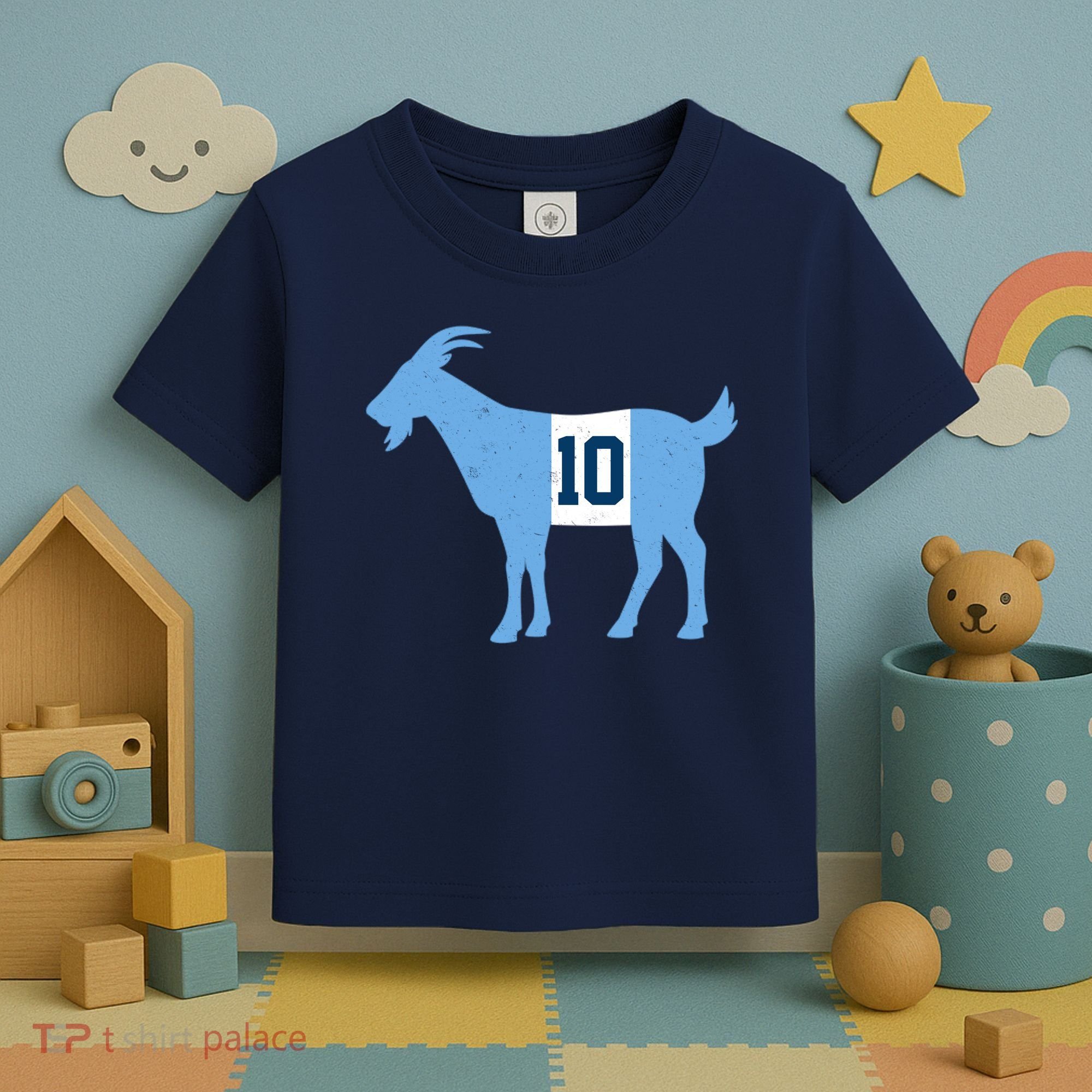 Messi Goat #10 Argentina Soccer Toddler T-Shirt