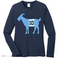 Messi Goat #10 Argentina Soccer Women's Long Sleeve Shirt thumb 0