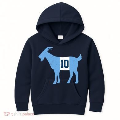 Messi Goat #10 Argentina Soccer Kids Hoodie