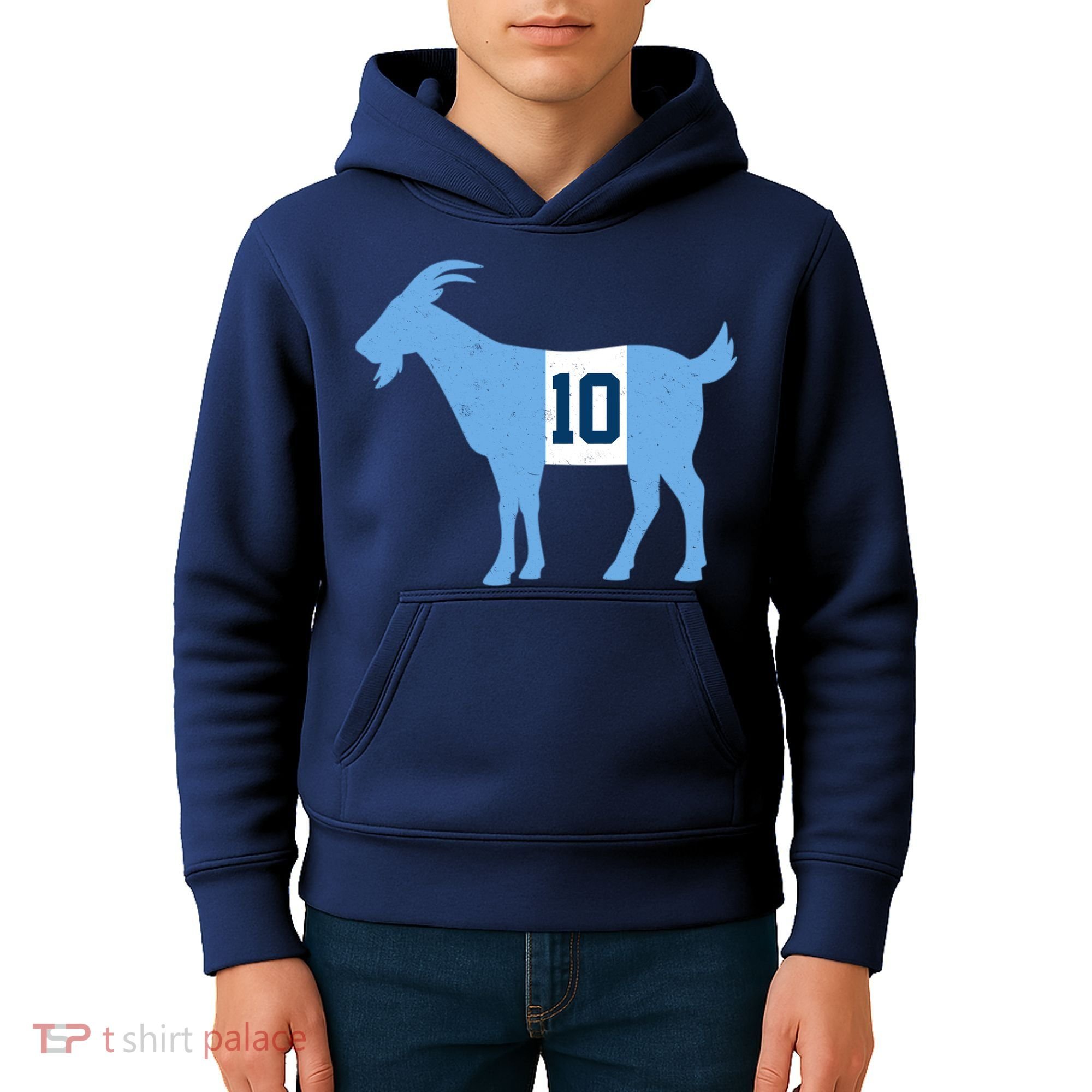 Messi Goat #10 Argentina Soccer Kids Hoodie
