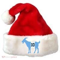 Messi Goat #10 Argentina Soccer Santa Hat thumb 0