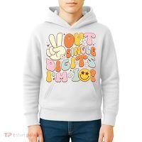 Groovy 10th Birthday Girl Peace Out Single Digits IM 10 Kids Hoodie thumb 4