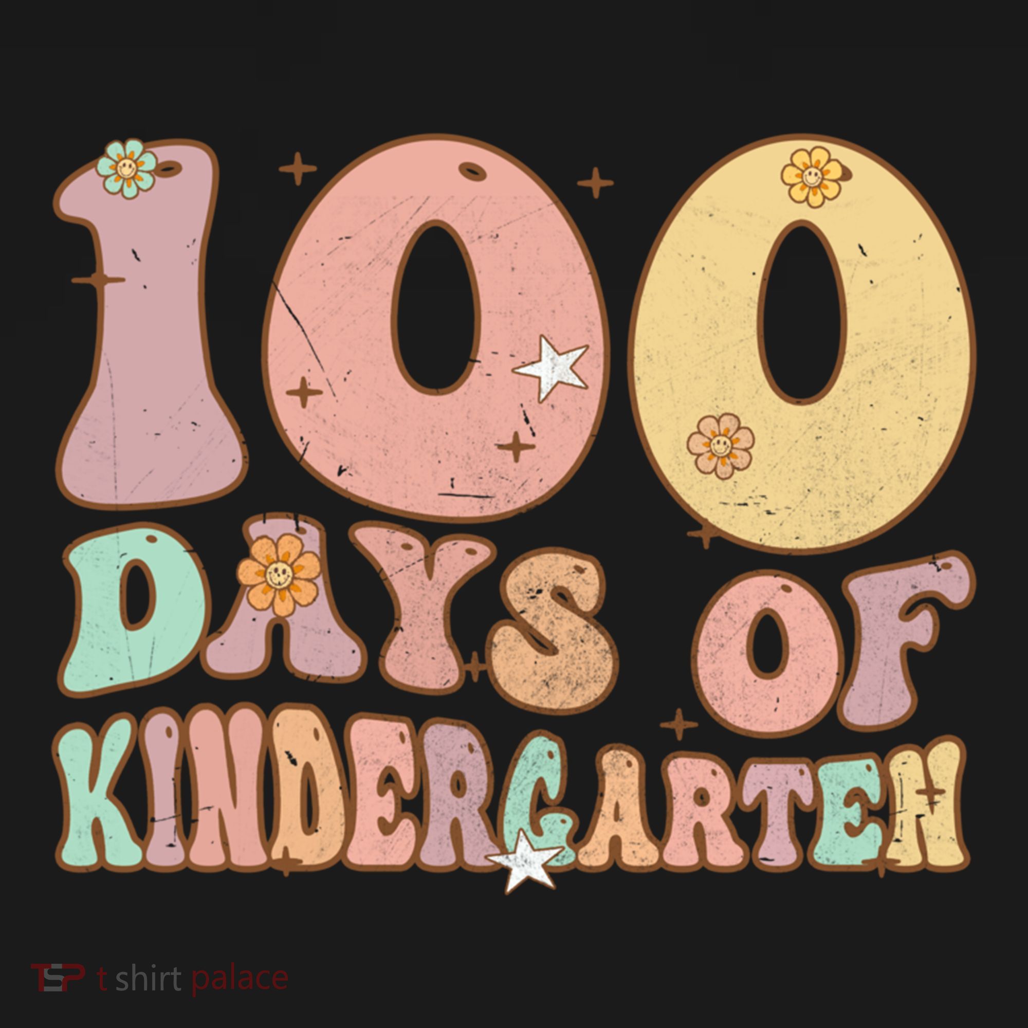 Groovy 100 Days Of Kindergarten For Teacher Cute 100 Days Of Cool Gift Women's Hoodie