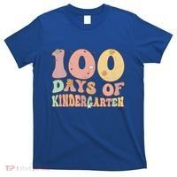 Groovy 100 Days Of Kindergarten For Teacher Cute 100 Days Of Cool Gift T-Shirt thumb 0