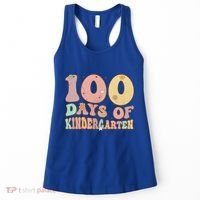 Groovy 100 Days Of Kindergarten For Teacher Cute 100 Days Of Cool Gift Women's Tank Top thumb 0