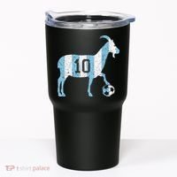 Goat 10 Funny Soccer Tumbler thumb 0