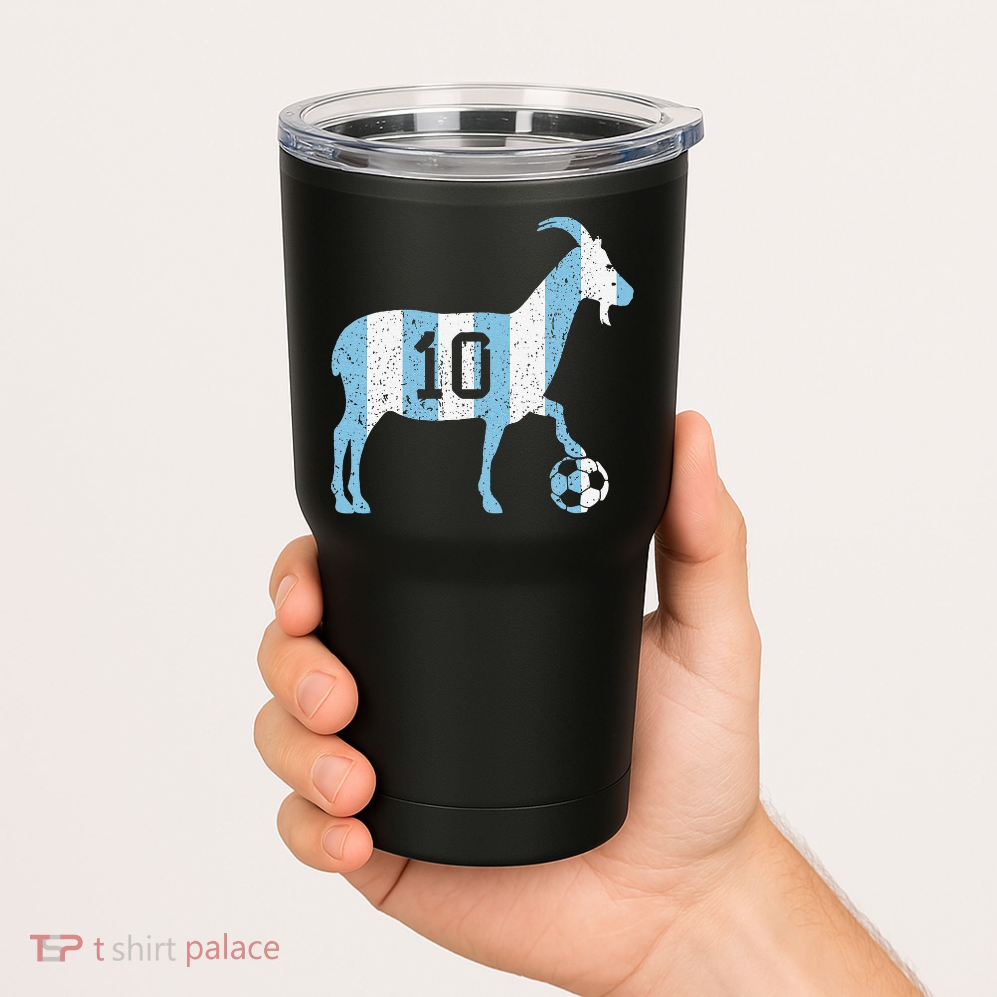 Goat 10 Funny Soccer Tumbler