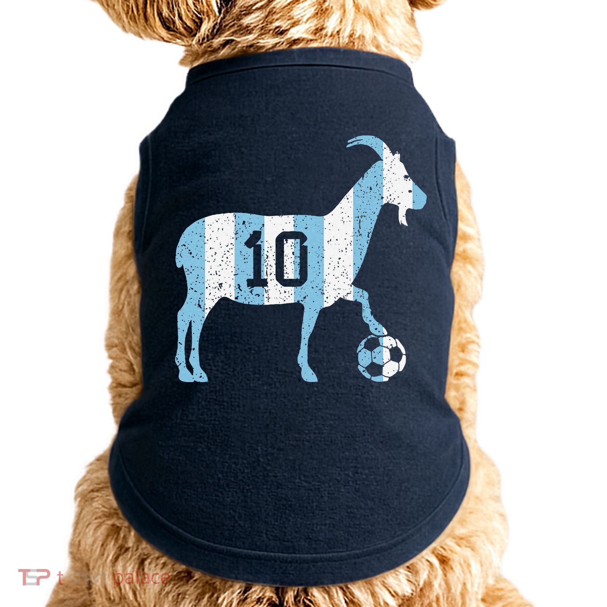 Goat 10 Funny Soccer Doggie Tank