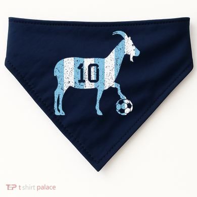 Goat 10 Funny Soccer USA-Made Doggie Bandana