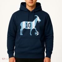 Goat 10 Funny Soccer Hoodie thumb 2