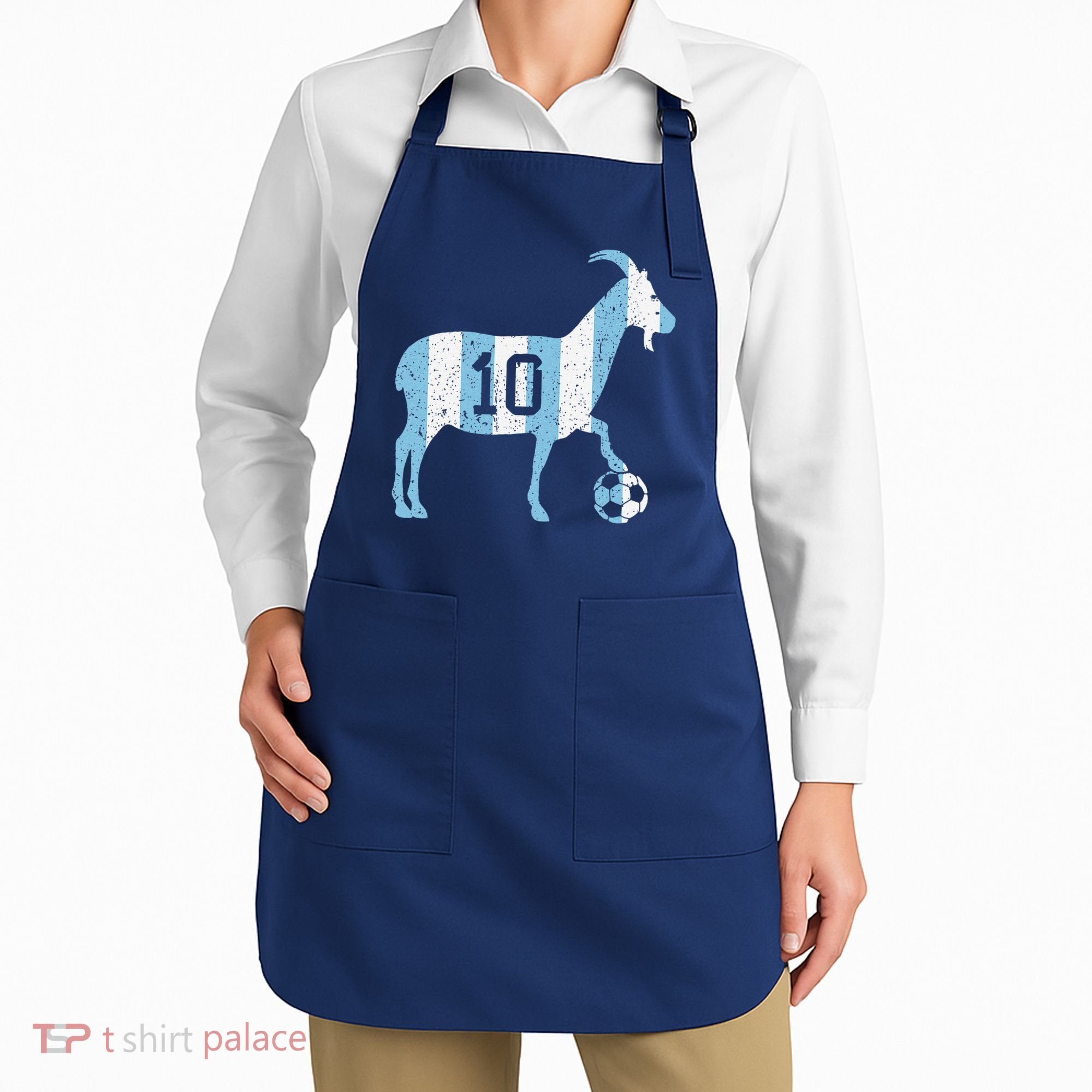 Goat 10 Funny Soccer Apron