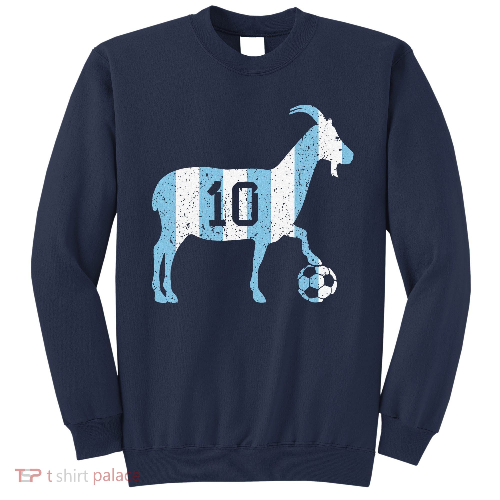 Goat 10 Funny Soccer Sweatshirt