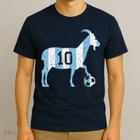 Goat 10 Funny Soccer T-Shirt thumb 3